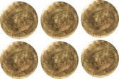 Onderbord Ø 33cm Goud - set 6 stuks