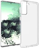 Shop4 - Samsung Galaxy S21 Plus Hoesje - Zachte Back Case Ultra Dun Transparant