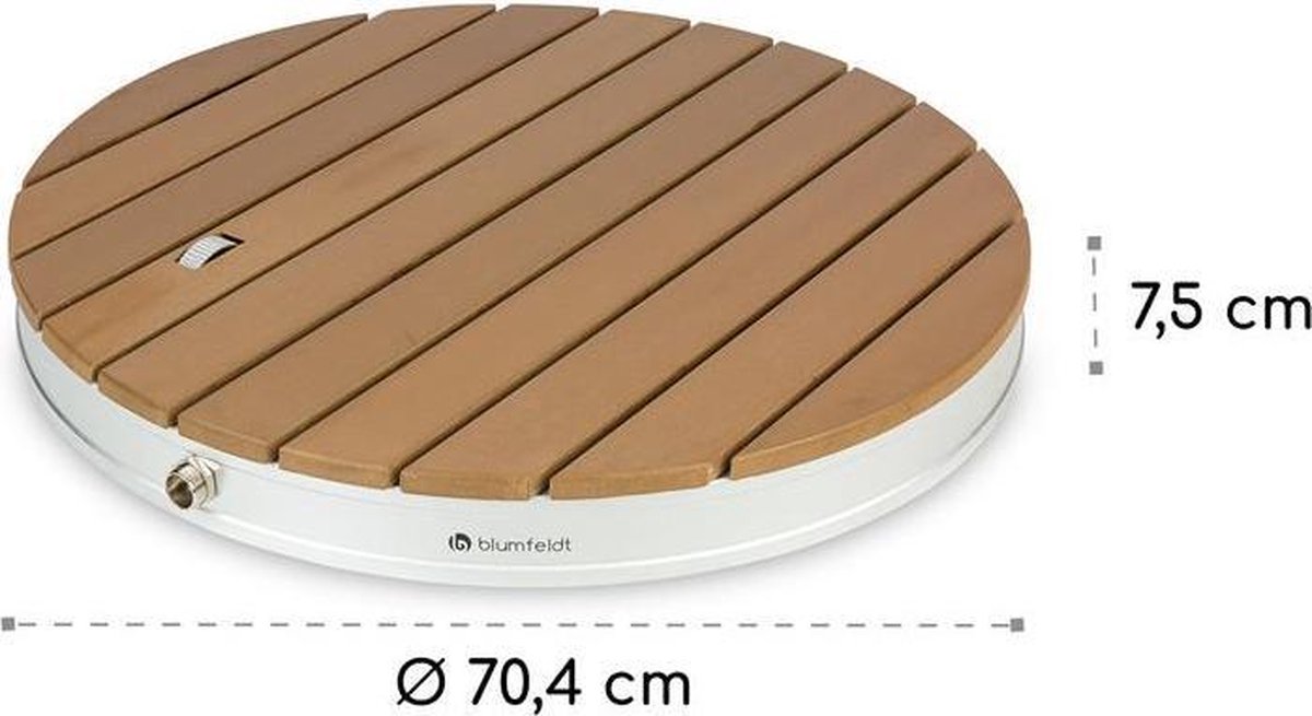 tillvex® Tuindouche voor buiten met een fonteinhoogte tot 4 m | Vloerdouche met
