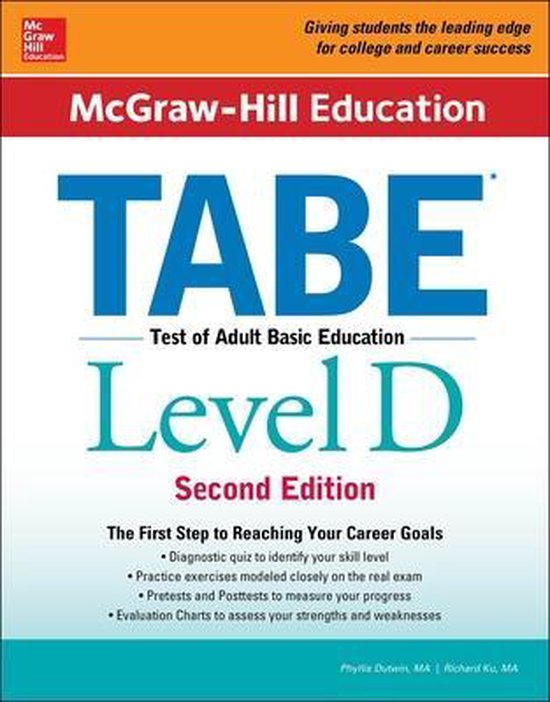 McGraw-Hill Education TABE Level D, Second Edition - cover