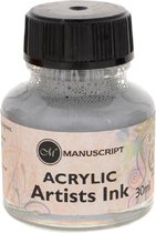 manuscript ACRYL INKT METALLIC ZILVER 30 ml