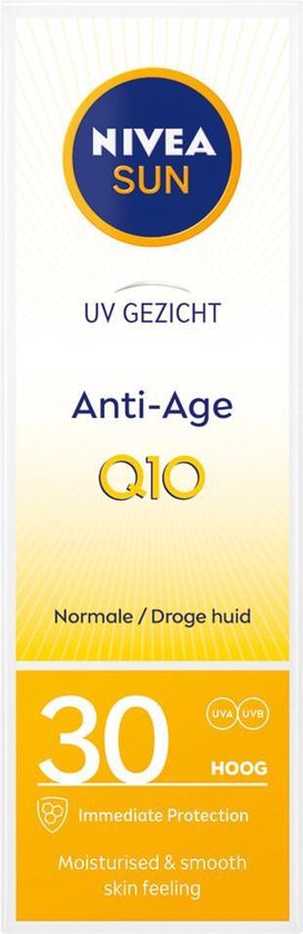 NIVEA SUN UV Anti-Age en Anti-Pigment Gezicht Zonnebrand Crème - SPF30 - Zonnebrandcreme Gezicht - 50 ml - NIVEA