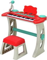 Electronische Piano met Microfoon, Stoel en Licht Sing Along Keyboard