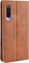 Xiaomi Mi 9 Hoesje - Mobigear - Sensation Serie - Kunstlederen Bookcase - Cognac - Hoesje Geschikt Voor Xiaomi Mi 9