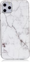 Apple iPhone 11 Pro Max Hoesje - Mobigear - Marble Serie - TPU Backcover - Wit - Hoesje Geschikt Voor Apple iPhone 11 Pro Max