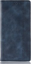 OnePlus 7 Hoesje - Mobigear - Sensation Serie - Kunstlederen Bookcase - Blauw - Hoesje Geschikt Voor OnePlus 7