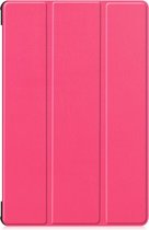 Samsung Galaxy Tab S6 Hoes - Mobigear - Tri-Fold Serie - Kunstlederen Bookcase - Roze - Hoes Geschikt Voor Samsung Galaxy Tab S6