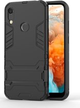 Huawei Y6s Hoesje - Mobigear - Armor Stand Serie - Hard Kunststof Backcover - Zwart - Hoesje Geschikt Voor Huawei Y6s