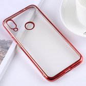 Xiaomi Redmi Note 7 Hoesje - Mobigear - Royal Serie - TPU Backcover - Transparant / Rood - Hoesje Geschikt Voor Xiaomi Redmi Note 7