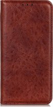 Xiaomi Redmi Note 8 Pro Hoesje - Mobigear - Cowboy Serie - Kunstlederen Bookcase - Bruin - Hoesje Geschikt Voor Xiaomi Redmi Note 8 Pro