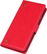 Xiaomi Mi 9 Hoesje - Mobigear - Ranch Serie - Kunstlederen Bookcase - Rood - Hoesje Geschikt Voor Xiaomi Mi 9