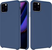Apple iPhone 11 Pro Max Hoesje - Mobigear - Rubber Touch Serie - Hard Kunststof Backcover - Marineblauw - Hoesje Geschikt Voor Apple iPhone 11 Pro Max