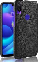 Xiaomi Redmi 7 Hoesje - Mobigear - Croco Serie - Hard Kunststof Backcover - Zwart - Hoesje Geschikt Voor Xiaomi Redmi 7