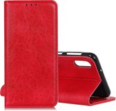 Samsung Galaxy A10 Hoesje - Mobigear - Cowboy Serie - Kunstlederen Bookcase - Rood - Hoesje Geschikt Voor Samsung Galaxy A10