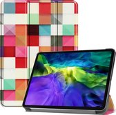 Apple iPad Pro 11 (2020) Hoes - Mobigear - Tri-Fold Serie - Kunstlederen Bookcase - Mosaic - Hoes Geschikt Voor Apple iPad Pro 11 (2020)