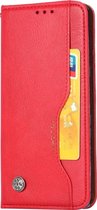 Sony Xperia 5 Hoesje - Mobigear - Card Set Serie - Kunstlederen Bookcase - Rood - Hoesje Geschikt Voor Sony Xperia 5