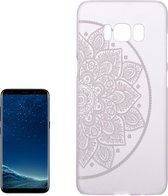 Samsung Galaxy S8 Hoesje - Mobigear - Design Serie - Hard Kunststof Backcover - Half Flower - Hoesje Geschikt Voor Samsung Galaxy S8