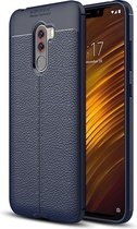 Mobigear Luxury TPU Backcover Hoesje - Geschikt voor Xiaomi Pocophone F1 - Marineblauw