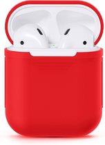 Mobigear Classic Siliconen Hoesje Geschikt voor Apple AirPods 2 - Rood