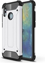 Huawei P Smart (2019) Hoesje - Mobigear - Outdoor Serie - Hard Kunststof Backcover - Wit - Hoesje Geschikt Voor Huawei P Smart (2019)