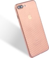Apple iPhone 8 Plus Hoesje - Mobigear - Ultra Slim Serie - Hard Kunststof Backcover - Roze - Hoesje Geschikt Voor Apple iPhone 8 Plus