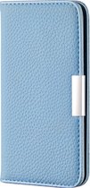 Huawei P40 pro Hoesje - Mobigear - Classic Serie - Kunstlederen Bookcase - Blauw - Hoesje Geschikt Voor Huawei P40 pro