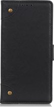 OnePlus 8 Hoesje - Mobigear - Ranch Serie - Kunstlederen Bookcase - Zwart - Hoesje Geschikt Voor OnePlus 8