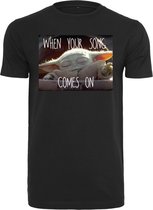 Merchcode Star Wars - Baby Yoda Song Heren T-shirt - S - Zwart