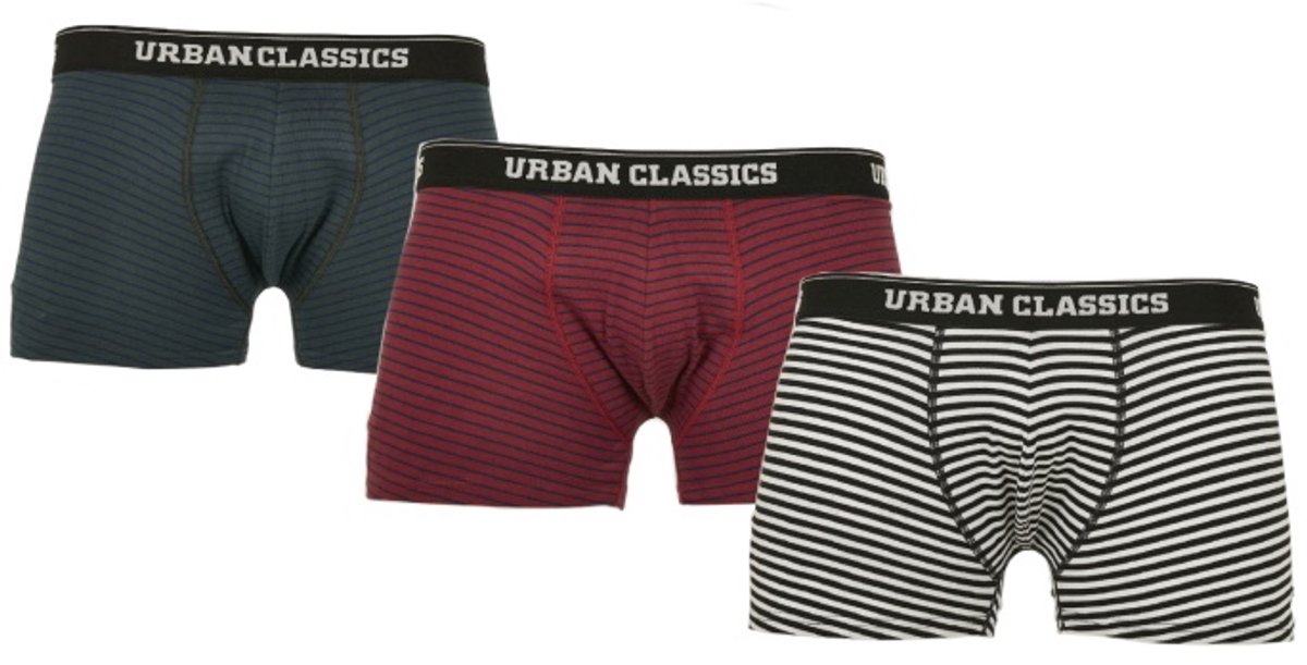 Urban Classics - 3Pack Boxershorts set - M - Multicolours