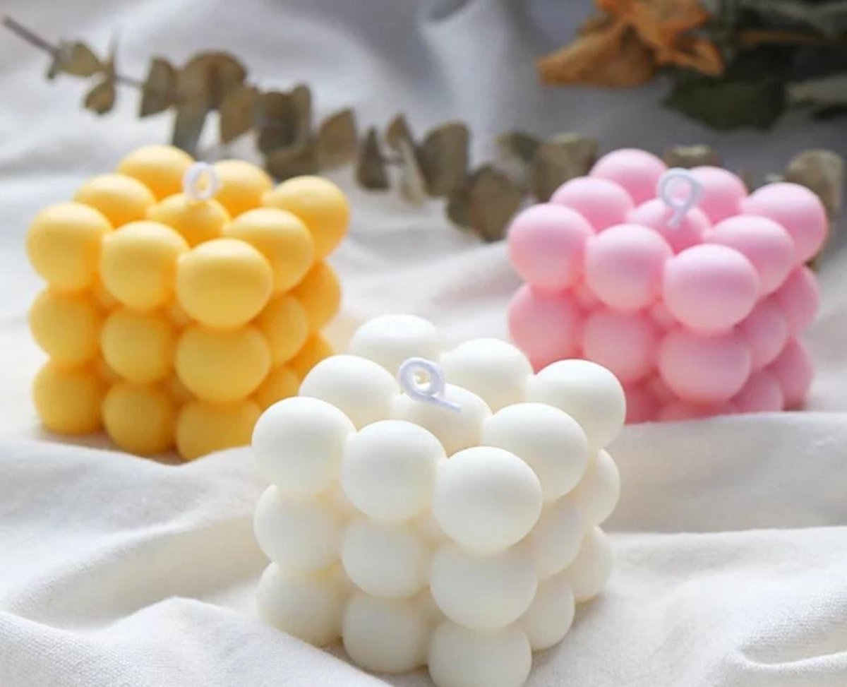 kaars mal bolletjes groot- kaarsmal bubbles - siliconen mal - zelf kaarsen  maken -... | bol.com