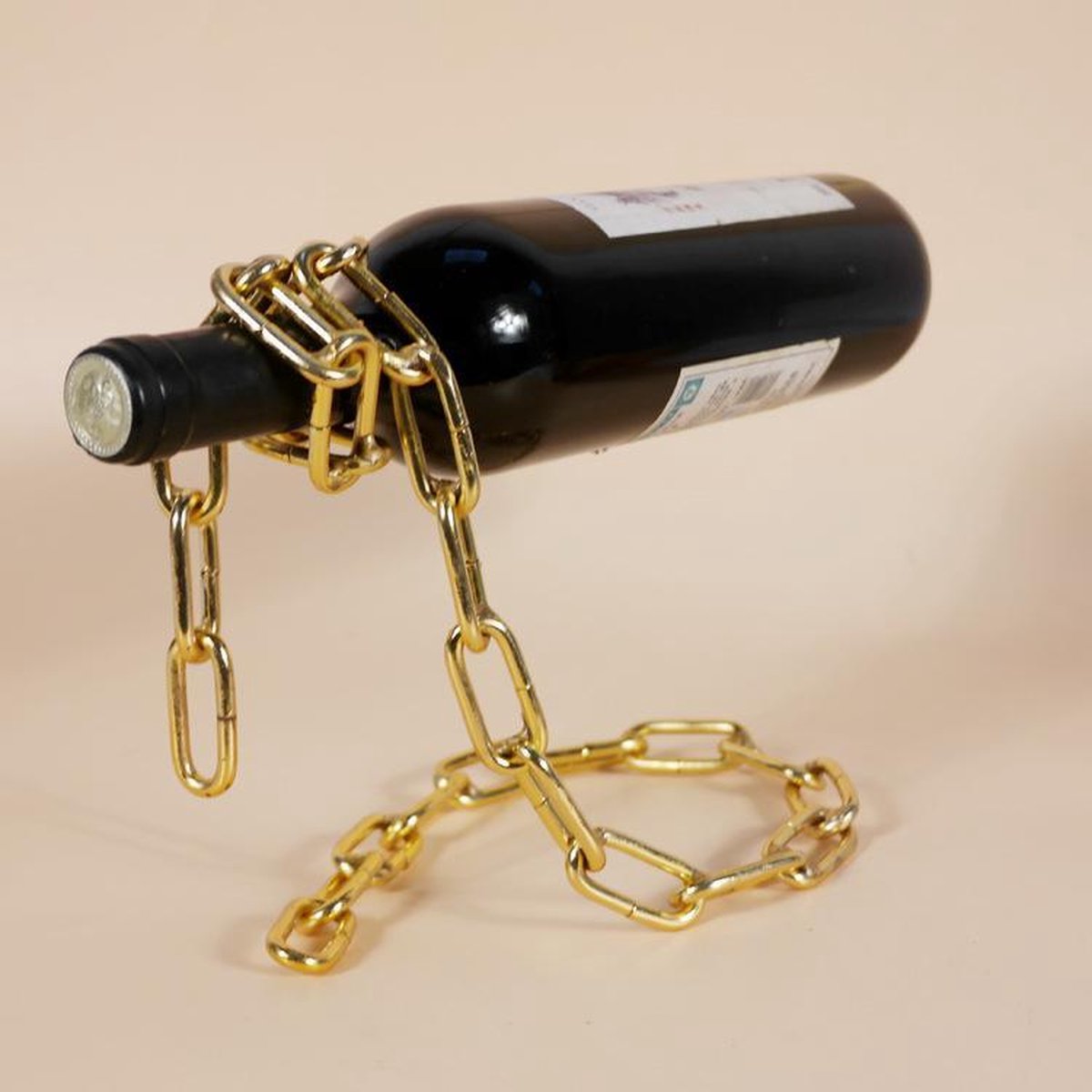 Wijnrek- wijnrek metaal - cadeau - kerstcadeau- woondecoratie- wijnrek