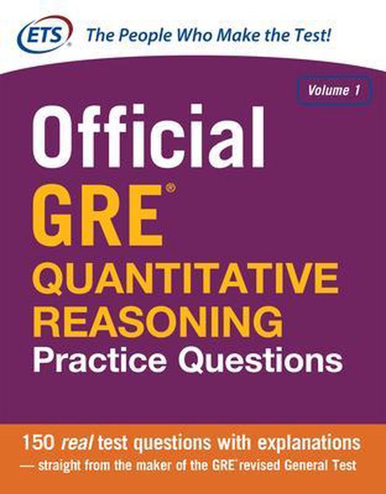 Official GRE Quantitative Reasoning Practice Questions - cover