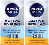 Nivea Men Wake Up Gezichtcreme Active Energy Multi Pack - 2 x 50 ml