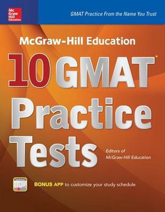 McGraw-Hill Education 10 GMAT Practice Tests - cover