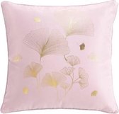 Kussen Bloom – Roze – Goud – 40 x 40 cm (incl. vulling)