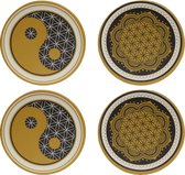 Goebel® - Lotus | Onderzetters "Yin Yang Flower of Life" | Kunst, rond
