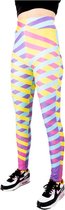 Neon Party Legging van Festivalleggings -  Maat L/XL - Comfortabel - Ademend - Zachte Stof