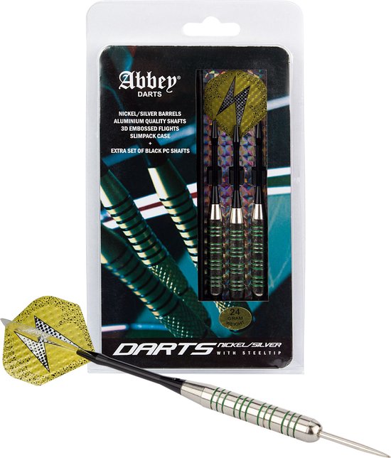 Abbey Darts Darts - Nickel/Silver - Uni 19 - Abbey