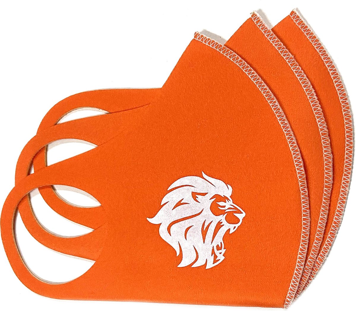 SAFESAVE Neopreen Mondkapje Oranje- Herbruikbaar en Wasbaar mondmasker - Spatwaterdicht en Ademend Mondkapje -Niet Medisch- Oranje- 3 stuks