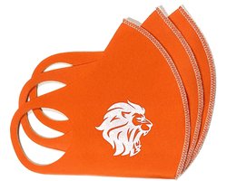 SAFESAVE Neopreen Mondkapje Oranje- Herbruikbaar en Wasbaar mondmasker - Spatwaterdicht en Ademend Mondkapje -Niet Medisch- Oranje- 3 stuks