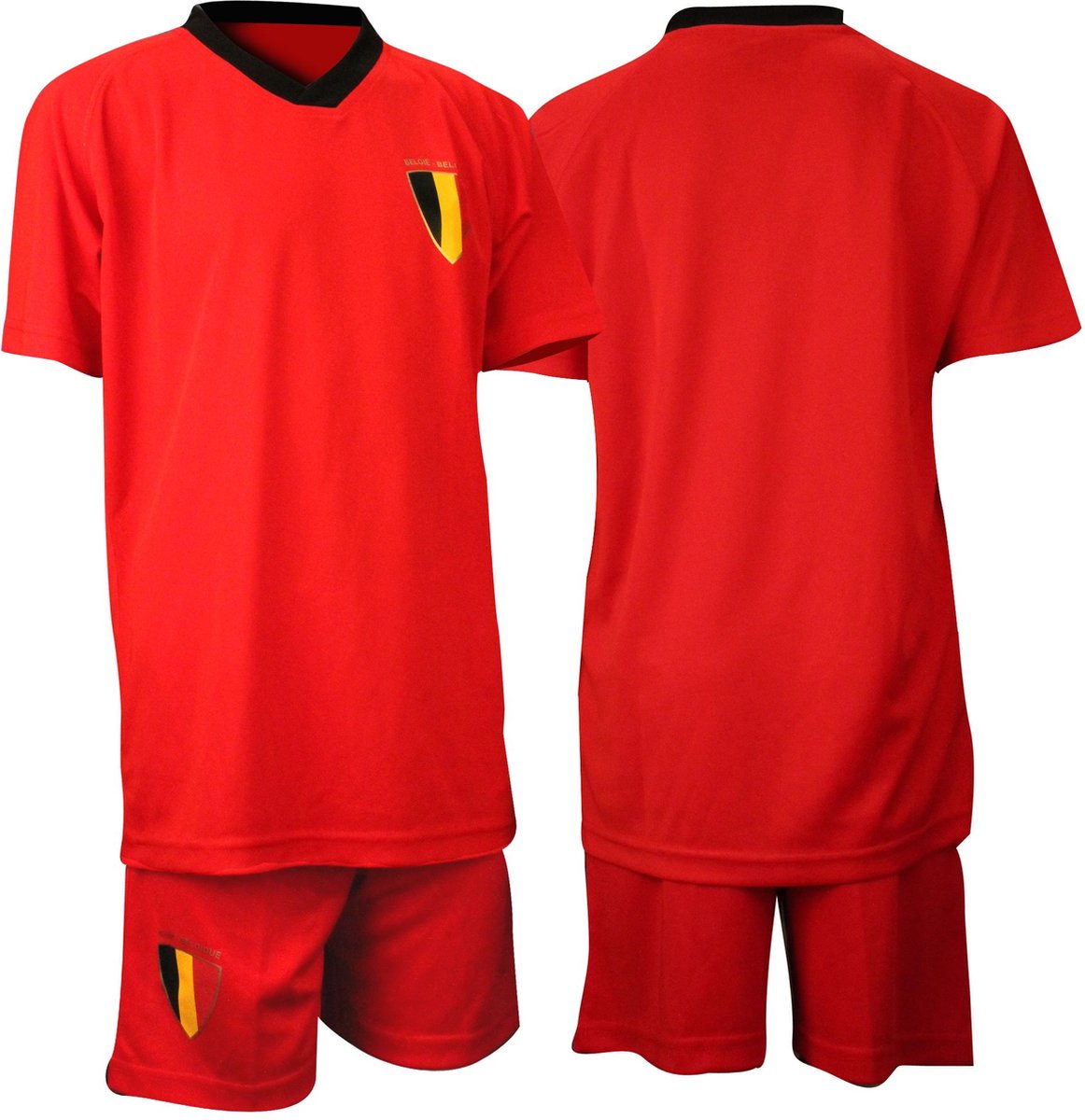 Voetbalset Supporter - Junior - Rood/Zwart - 104