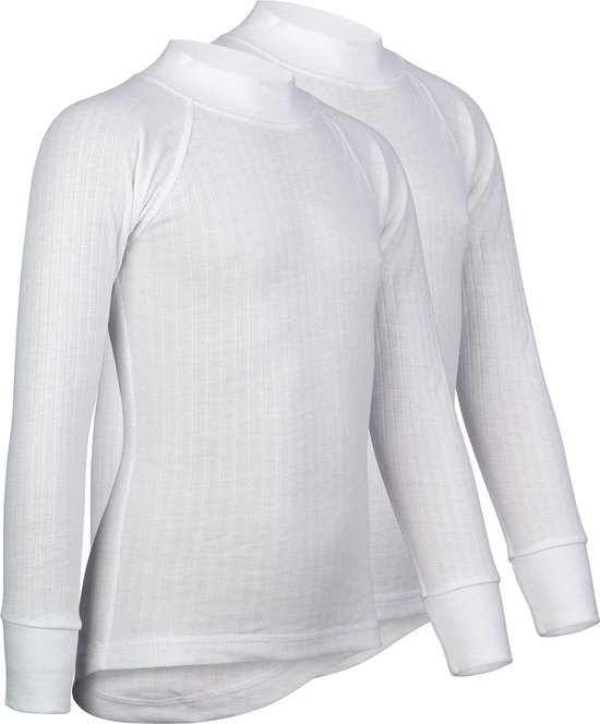 Avento Thermoshirt manches longues Junior - Lot de 2 - Wit - Taille 116