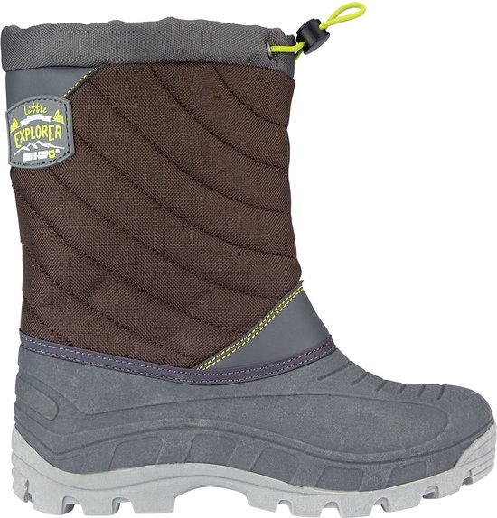 Winter-grip Snowboots Jr - Northern Explorer - Bruin/Antraciet/Lichtgroen - 23/24