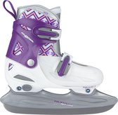 Nijdam Figure Skating Filles Ajustable - Hardboot - Wit/ Violet - 38-41