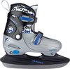 Nijdam Ice Hockey Skate Junior Ajustable - Hardboot - Zwart/ Blauw - 38-41