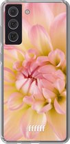 6F hoesje - geschikt voor Samsung Galaxy S21 FE -  Transparant TPU Case - Pink Petals #ffffff
