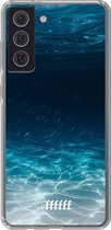 6F hoesje - geschikt voor Samsung Galaxy S21 FE -  Transparant TPU Case - Lets go Diving #ffffff