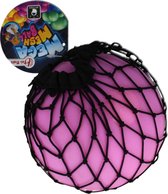 Mega Fidget Knijpbal in Net Mesh Ball Roze