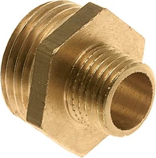 ICH 20903 Verloopnippel parallel G1/4 Bu. x G1/8 Bi. Messing