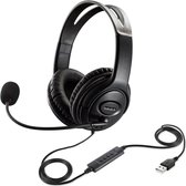 Gaming Headset - Stereo hoofdtelefoon met microfoon - USB -  geschikt voor PC + PlayStation - Zwart